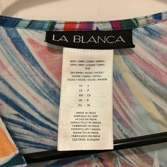 La Blanca Tropical Print Swim Coverup - Picture 5 of 9